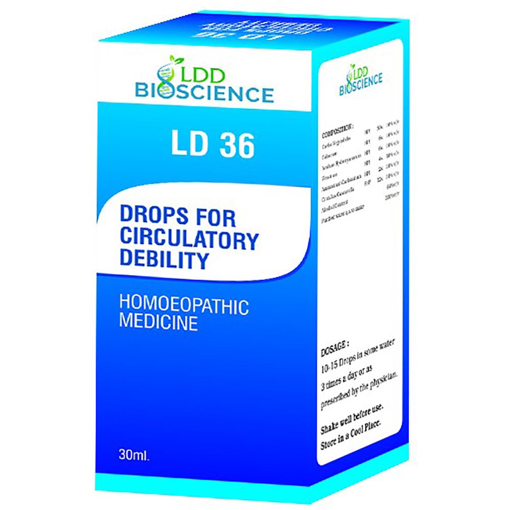 BUY LDD Bioscience Ld 36 Circulatory Debility Drops 30ml DISCOUNT 55% ...