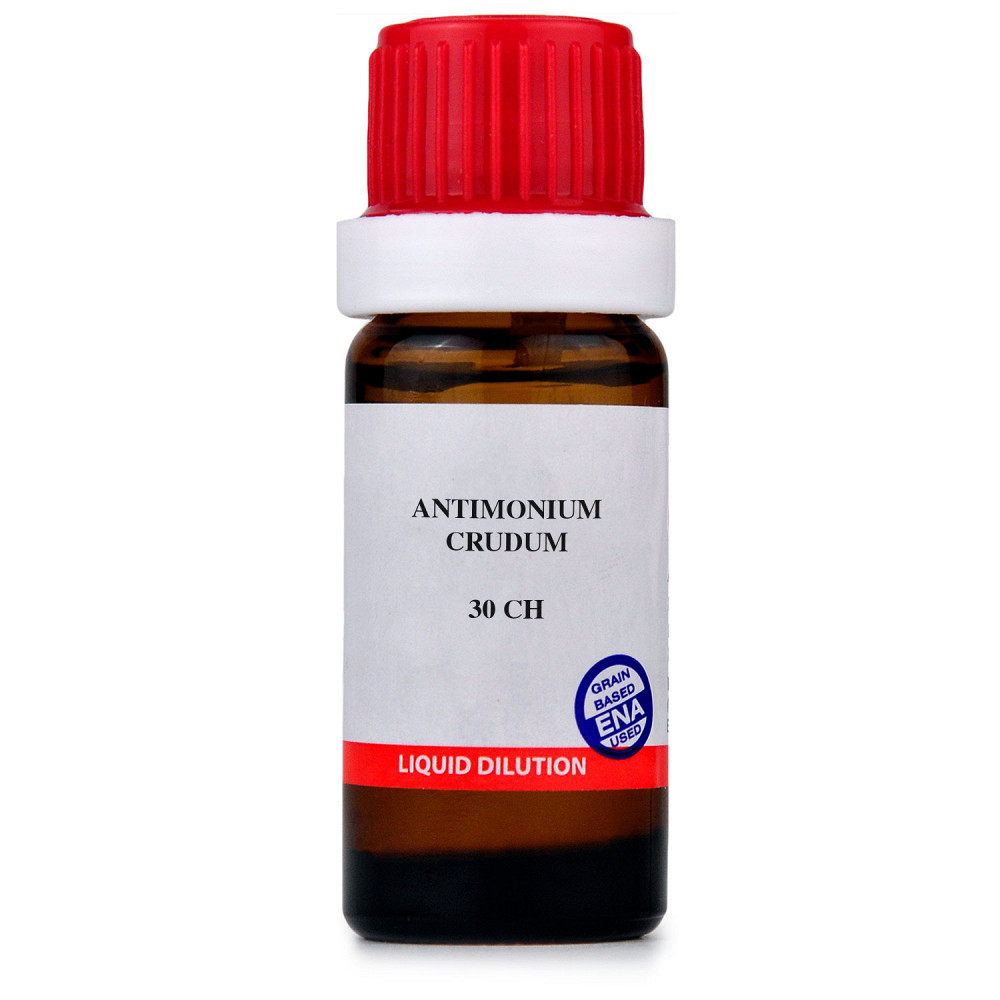 BUY B Jain Antimonium Crudum 30 CH 10ml DISCOUNT 55% OFF CoD | Homeonherbs